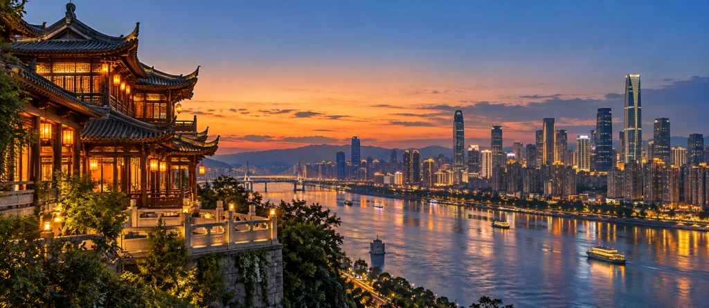 首次到访的中国城市路线